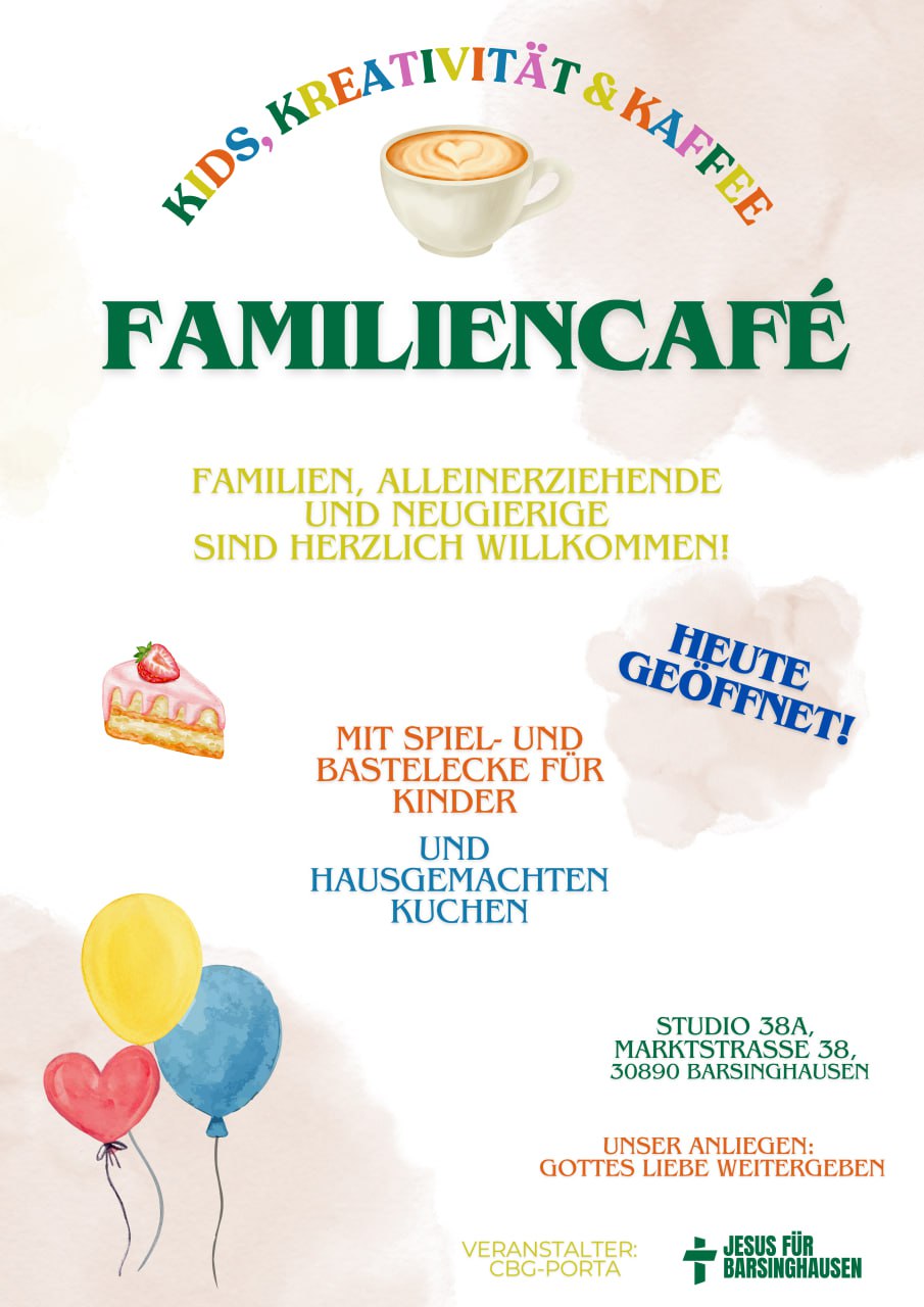 Einladung Familiencafé